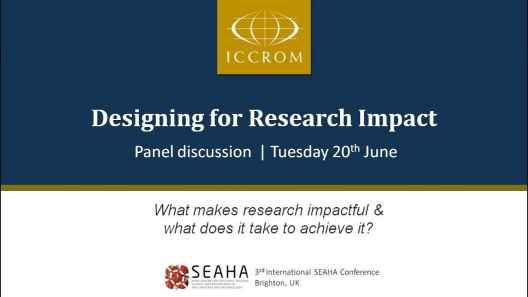 Embedded thumbnail for Panel Discussion on Designing for Research Impact in Heritage Science