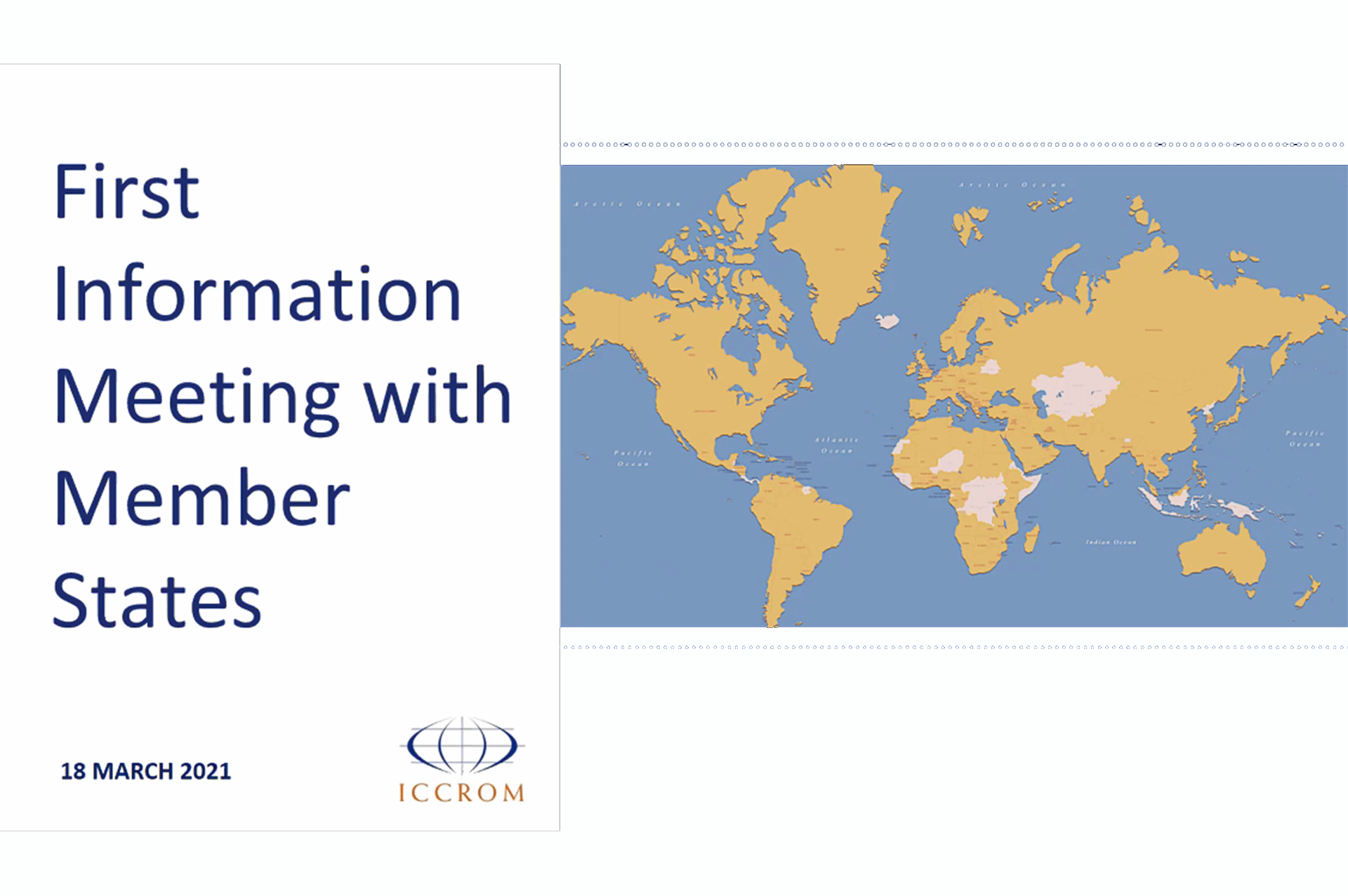 Première réunion d'information avec les États membres de l'ICCROM