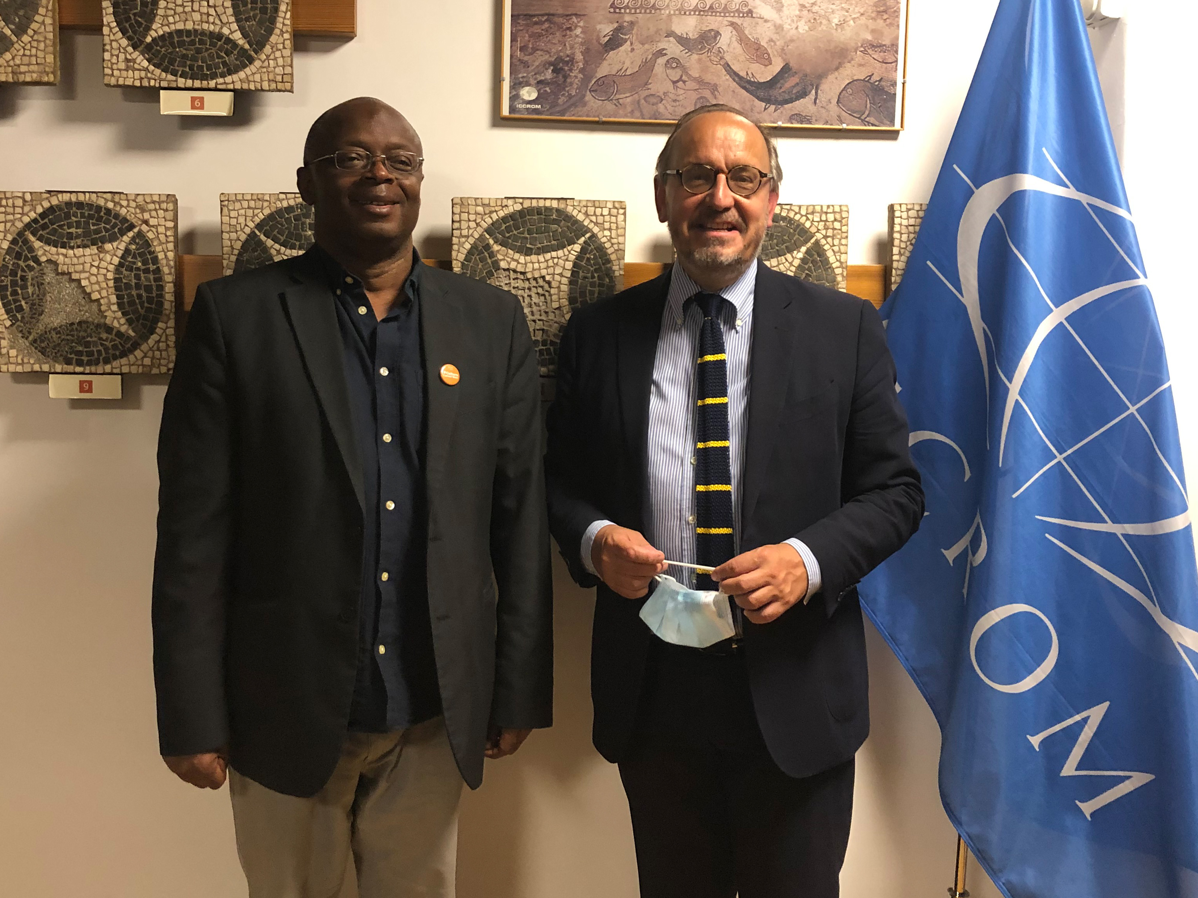 Visit further cements alliance between ICCROM and ALIPH Foundation
