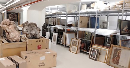 Collection Storage in one of the 10 museum engaged