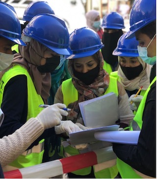 Participants engaged in the final simulation to evacuate, stabilize and protect the cultural heritage at risk, As-Salt, Jordan. 