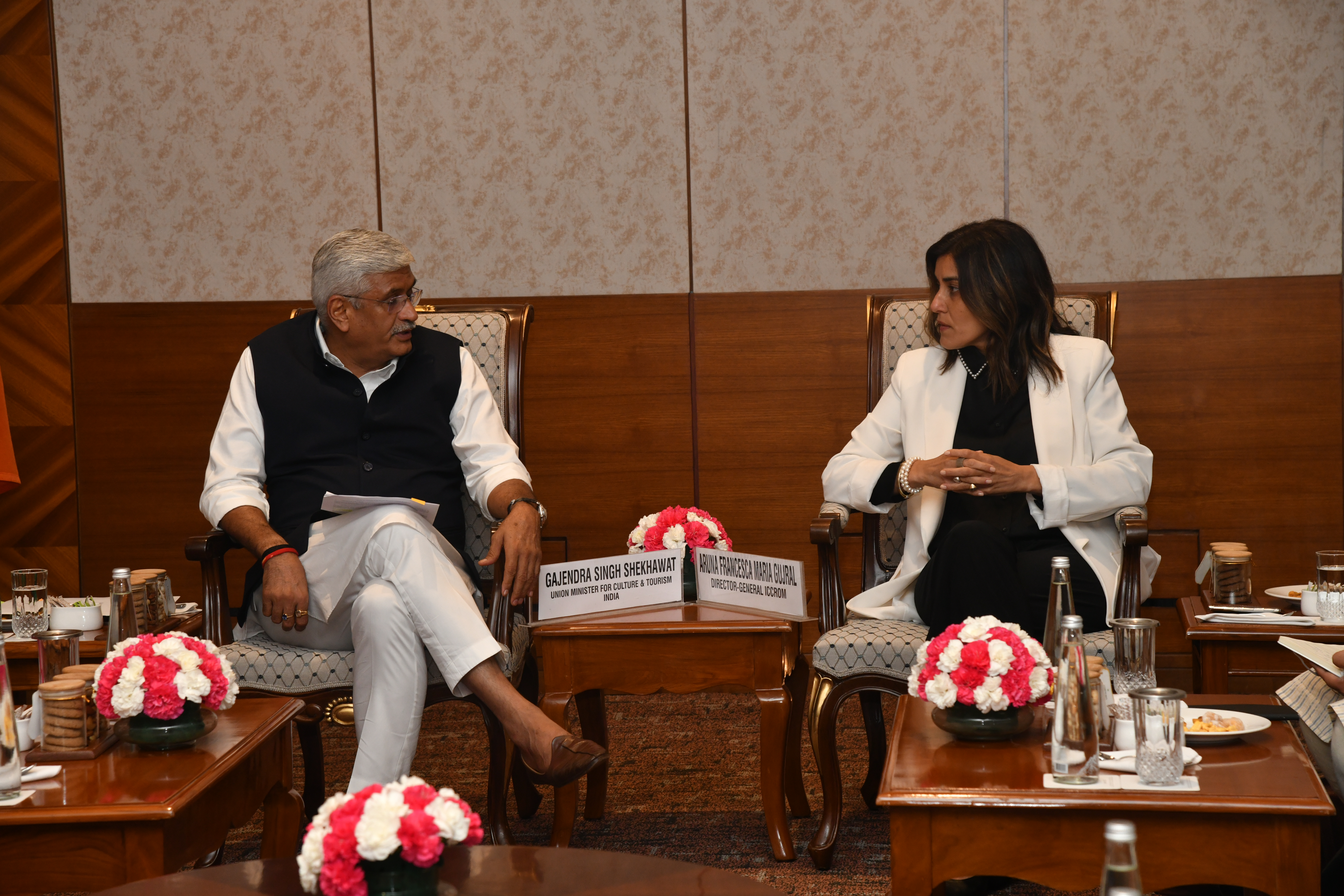 CCROM Director-General met with the Honorable Minister of Culture and Tourism, Shri Gajendra Singh Shekhawat,