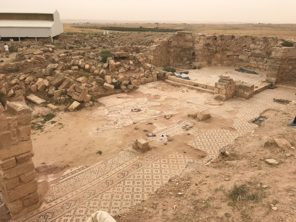 The site of Um-al-Rasas in Jordan, one of the open-air classrooms the course will be using to discuss shelters and reburial, photograph by Leslie Friedman