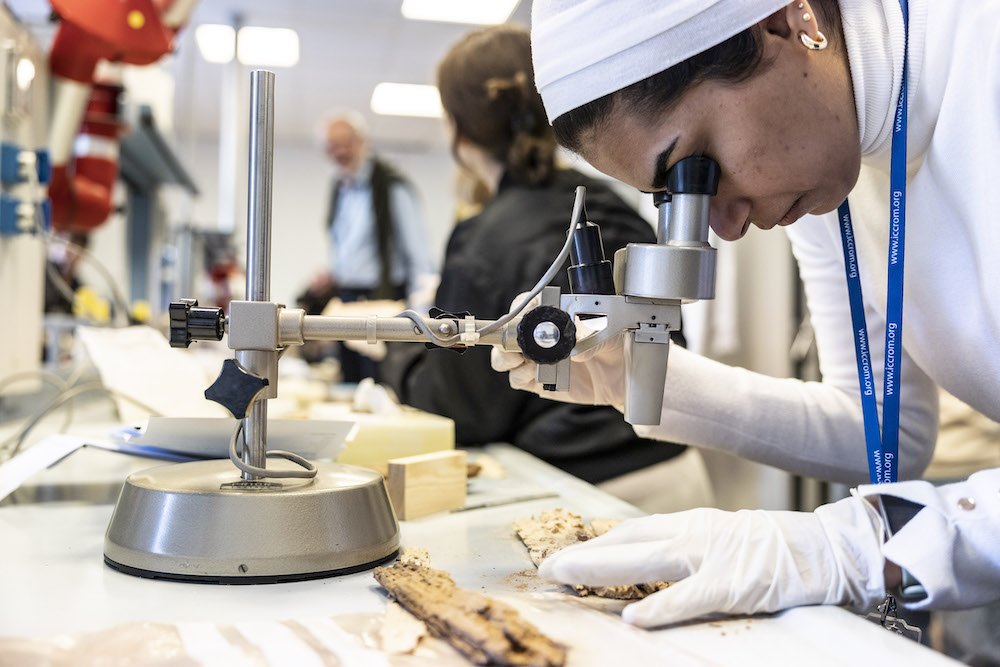 Activités dans le laboratoire de l'ICCROM