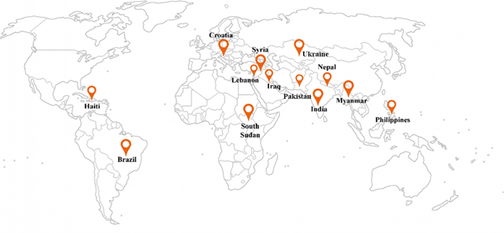 Crisis response map