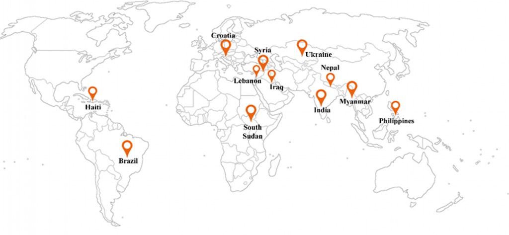 Crisis response map