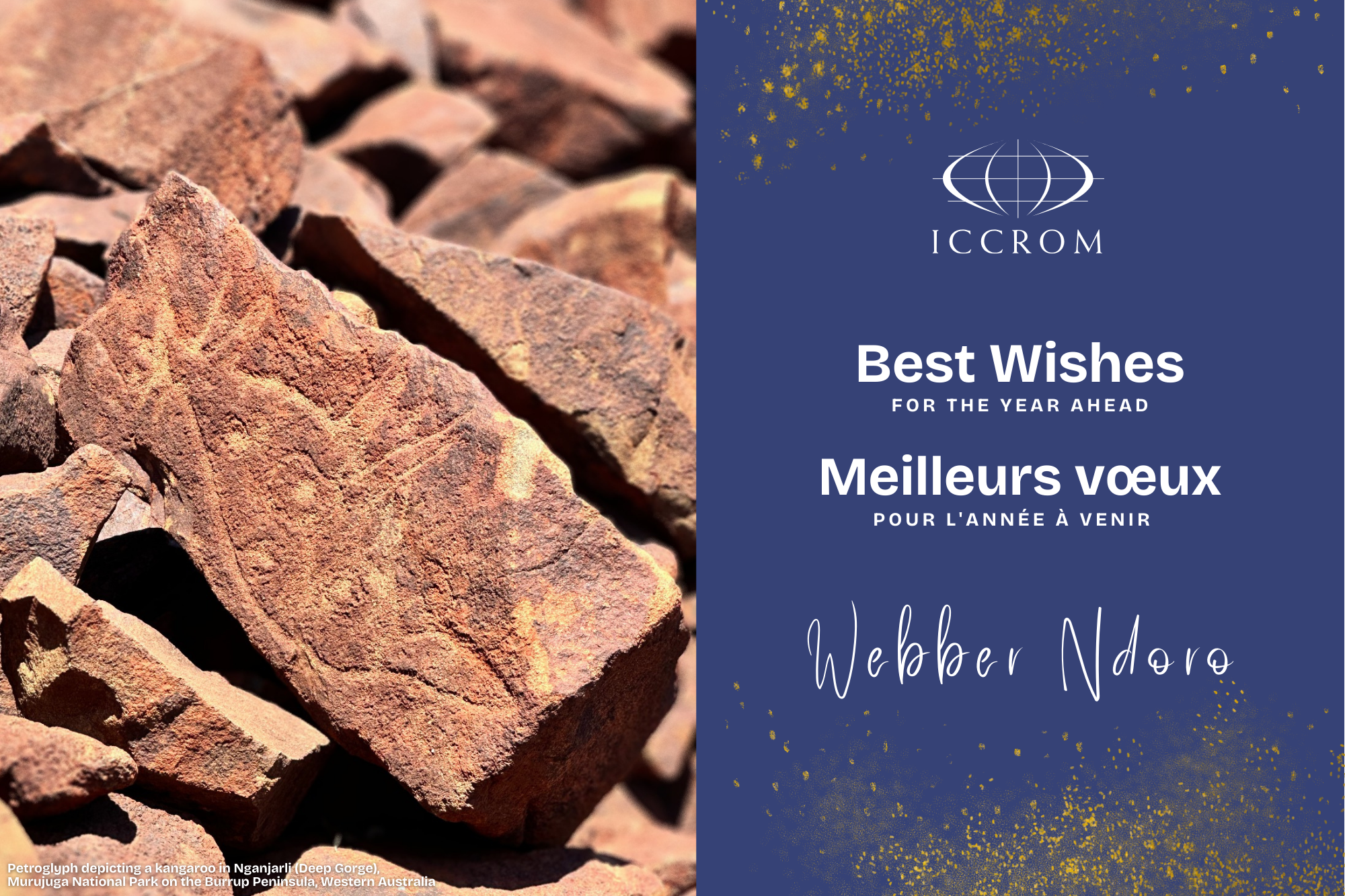 Best wishes from Webber Ndoro, ICCROM Director-General