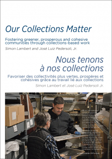 Fostering greener, prosperous and cohesive communities through collections-based work