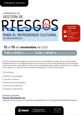Congress on experiences in risk management for cultural heritage in Ibero-America