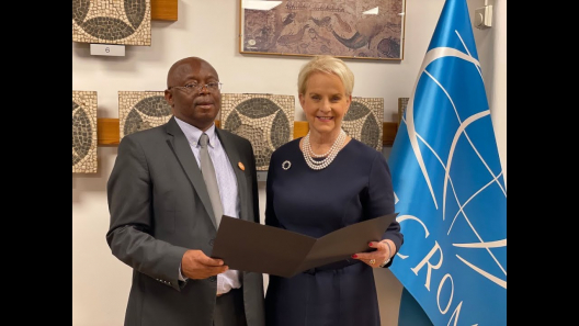 Embedded thumbnail for USUN Rome Ambassador Cindy McCain presents her credentials to ICCROM