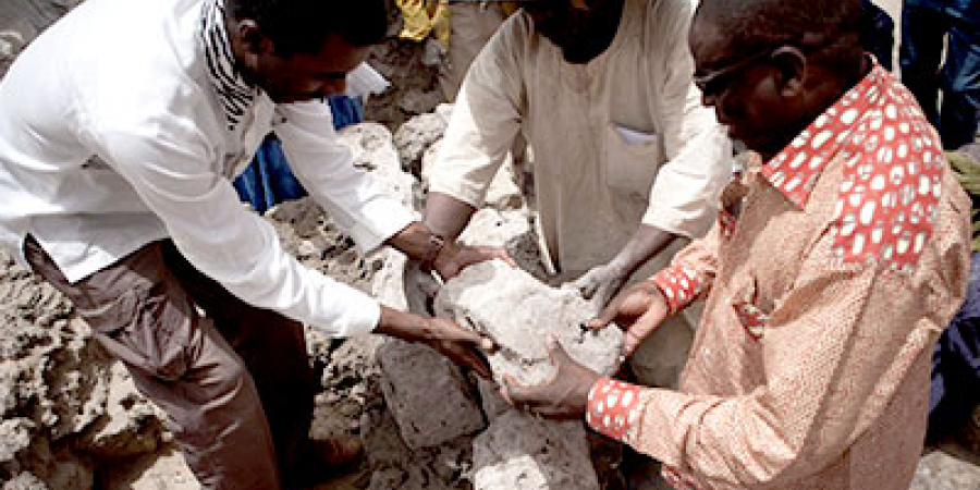 Maçonnerie d'un mur d'un mausolée - Tombouctou - FAC Africa 2018
