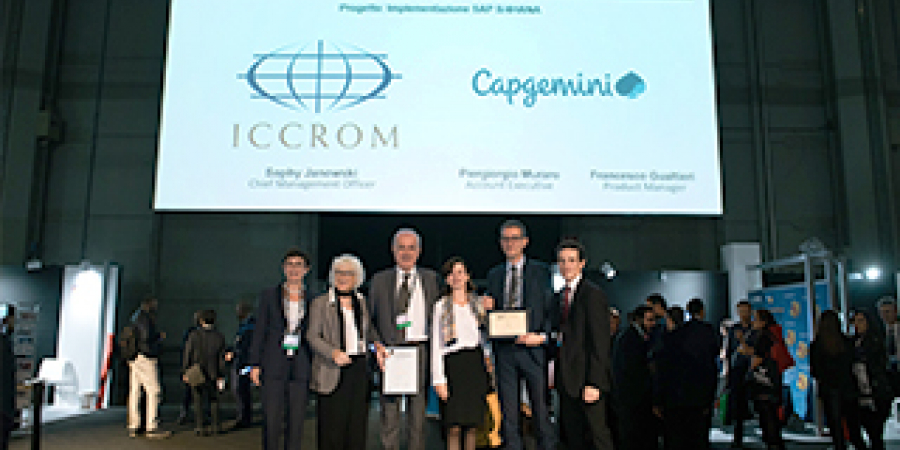 El ICCROM recibe el prestigioso Premio de Oro de los premios anuales a la calidad SAP