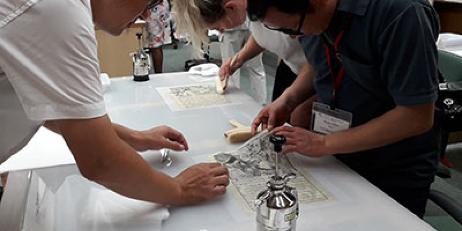 curso de conservación del papel japonés