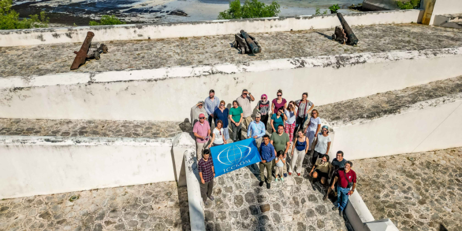 ICCROM team in Mexico for the 21st International Course on Stone Conservation 