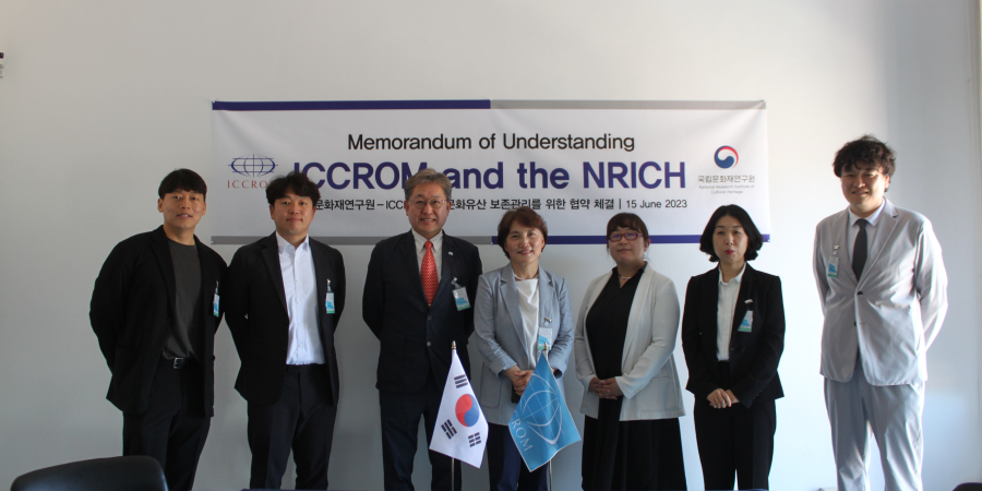 Accueil de l'Institut national de recherche sur le patrimoine culturel de la République de Corée au siège de l'ICCROM