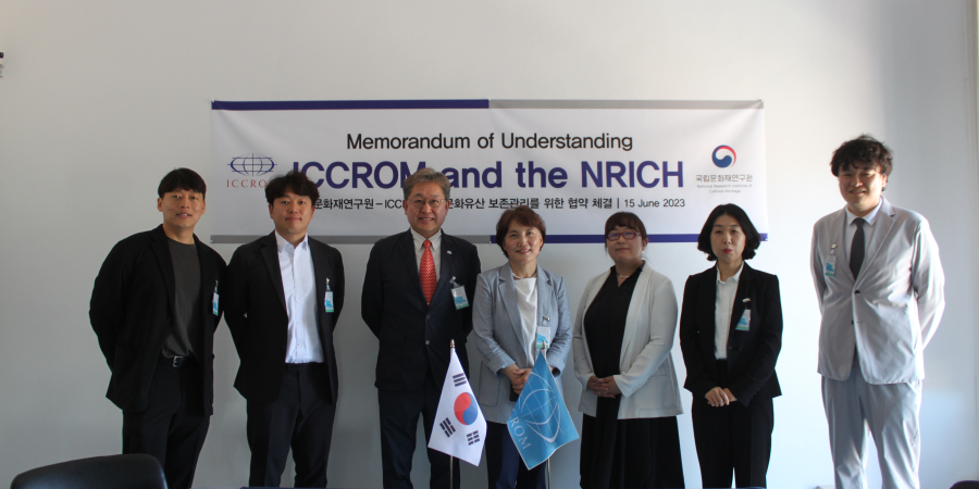 Welcoming Republic of Korea’s National Research Institute of Cultural Heritage to ICCROM headquarters