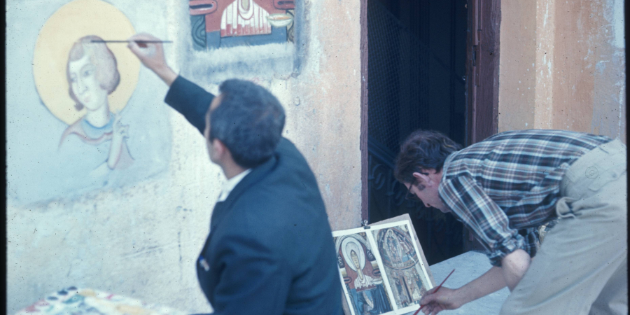 ICCROM Mural Painting Conservation Course (MPC): Preparation of wall paintings, 1972