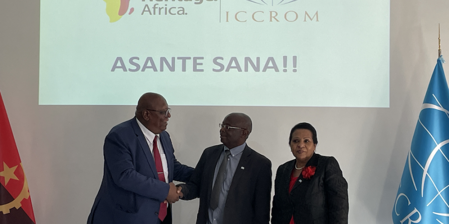 Visite du ministre de la Culture et du Tourisme et de l'ambassadrice d'Angola