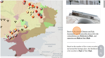 On 23 January 2025, ICCROM, in partnership with the Ministry of Culture and Strategic Communications of Ukraine (MCSC), the Maidan Museum, the Agency for Cultural Resilience (ACURE), and the Heritage Emergency Rescue Initiative (HERI), officially launched the GIS-Based Risk Map for Cultural Heritage in Ukraine. This pioneering tool, developed by ICCROM’s First Aid and Resilience for Cultural Heritage in Times of Crisis (FAR) programme, marks a significant milestone in the effort to safeguard Ukraine’s cultu