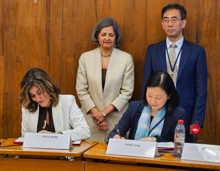 On 8 July, during the 47th session of the World Heritage Committee, ICCROM and WHITR-AP Shanghai renewed their enduring partnership by signing a Memorandum of Understanding. This agreement reinforces both institutions’ shared dedication to strengthening sustainable conservation and management of cultural heritage. 