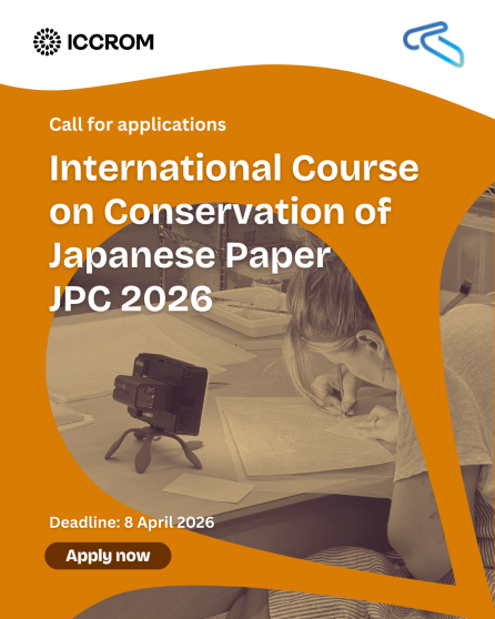International Course on Conservation of Japanese Paper – JPC 2026