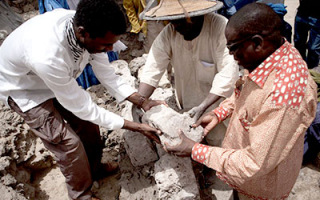 Maçonnerie d'un mur d'un mausolée - Tombouctou - FAC Africa 2018