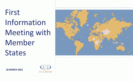 Première réunion d'information avec les États membres de l'ICCROM